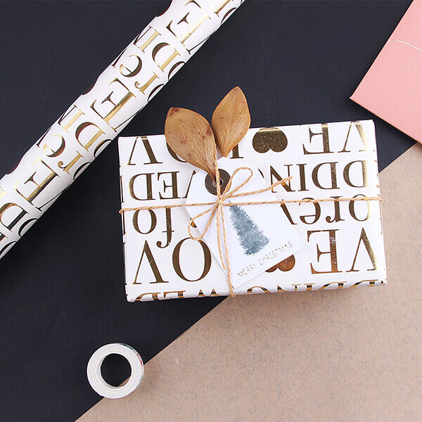 Gift Wrapping Paper- letters