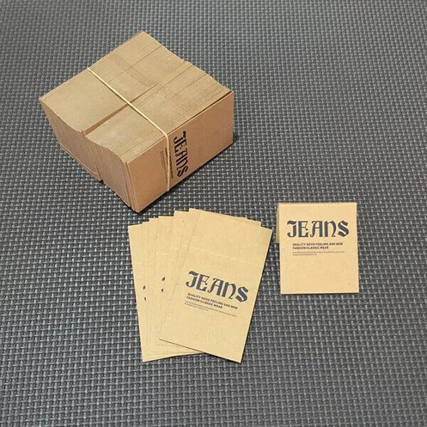 Waist Kraft Paper Tag For Jeans