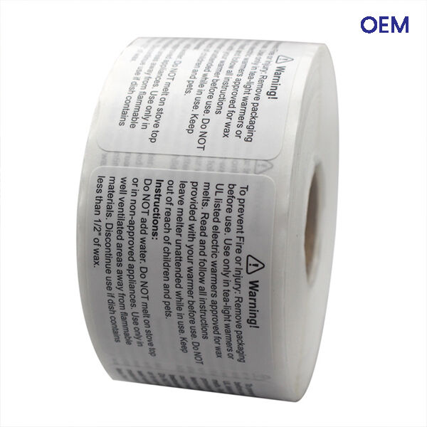 Rectangle Fragile Labels in roll