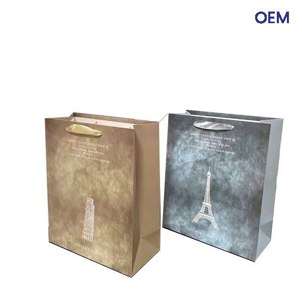 PG22 customized art paper bag with rope
