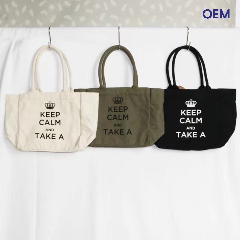 CB28 classic boat canvas bag with logo print