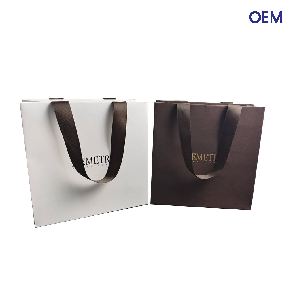 PG37 luxury paper bags customized printing with logo