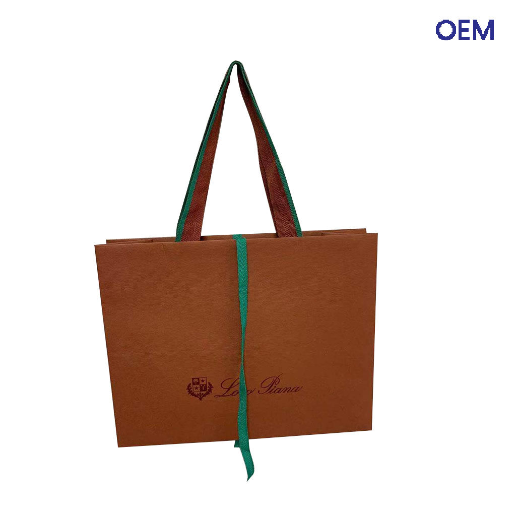 PG38 luxury paper bags leather feeling