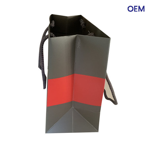 PG03 customized ivory paper bag embossing 