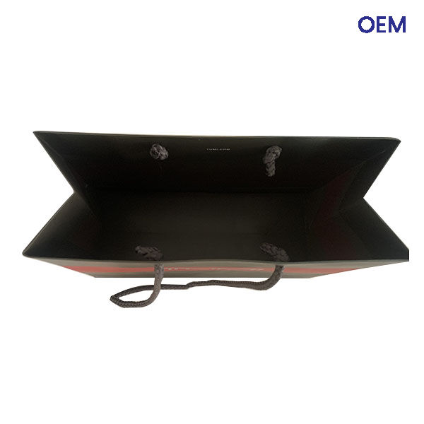 PG03 customized ivory paper bag embossing 